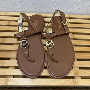 NWOT Michael Kors leather sandals, size 9.5